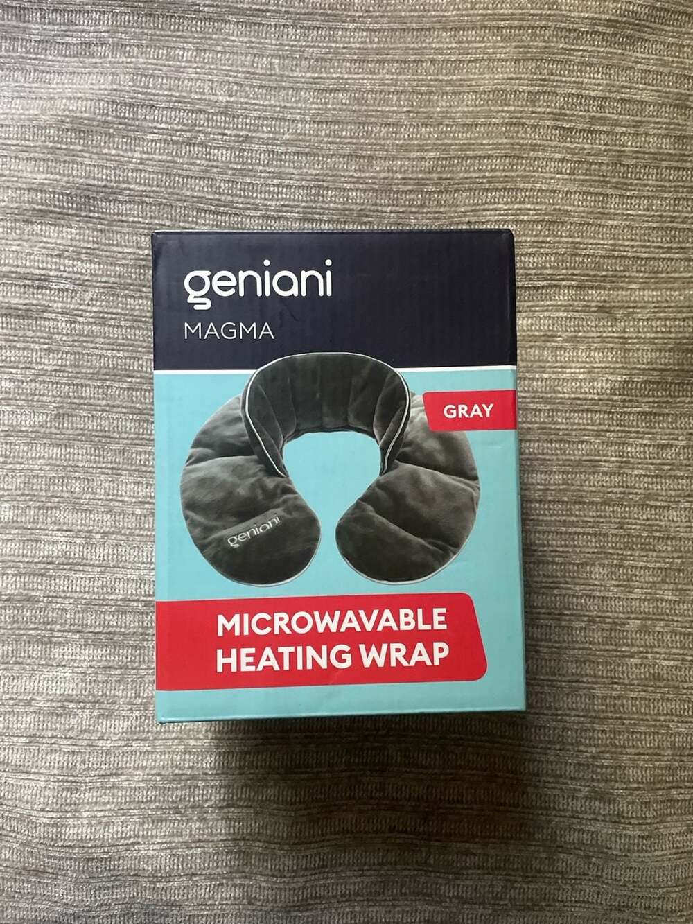 Geniani Magma Microwavable Heating Wrap Neck and Shoulder Pad Gray